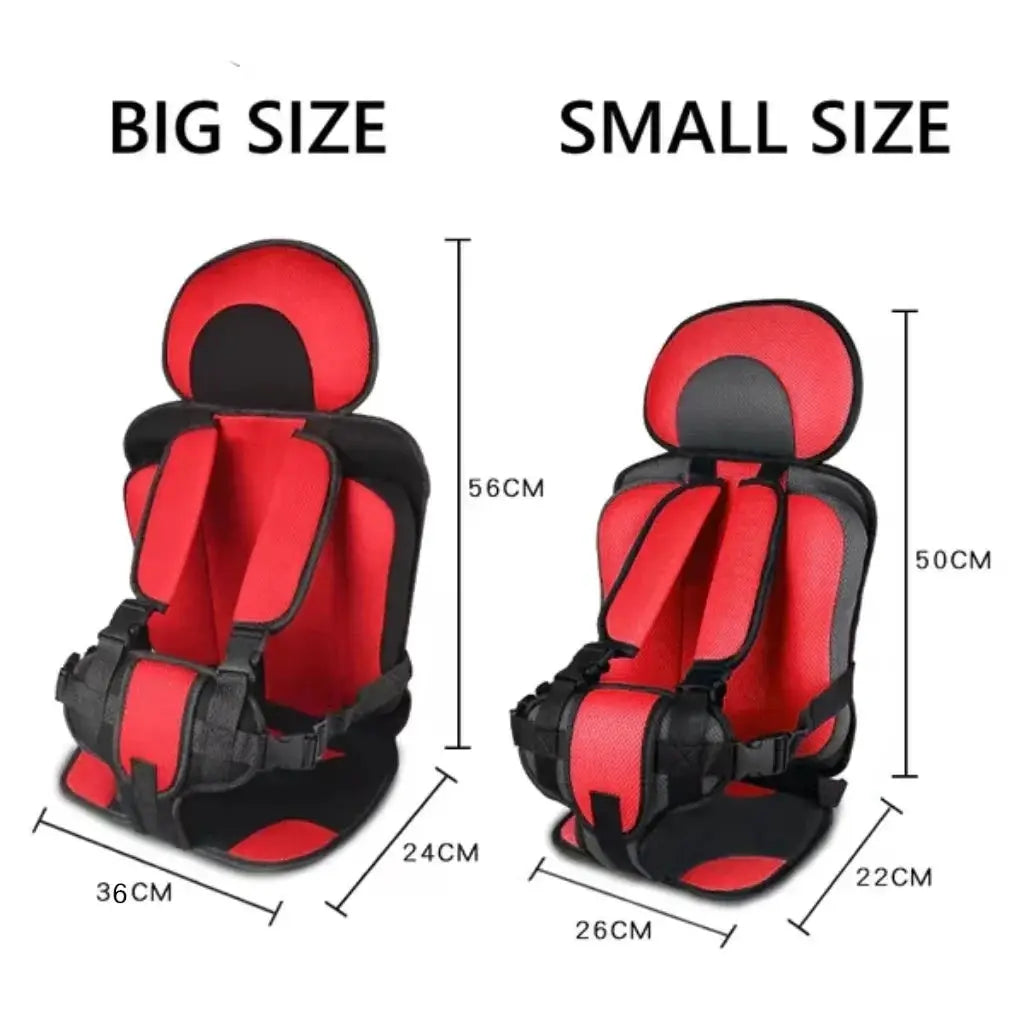 Child Car Seat | Foldable Booster Seat | Multi-Point Safety Harness | Cotton-Blend Mesh Ages 0–12