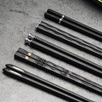 Chopstick Set | Refined Non-Slip Design | Dishwasher Safe | 5 Pairs