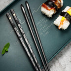Chopstick Set | Refined Non-Slip Design | Dishwasher Safe | 5 Pairs
