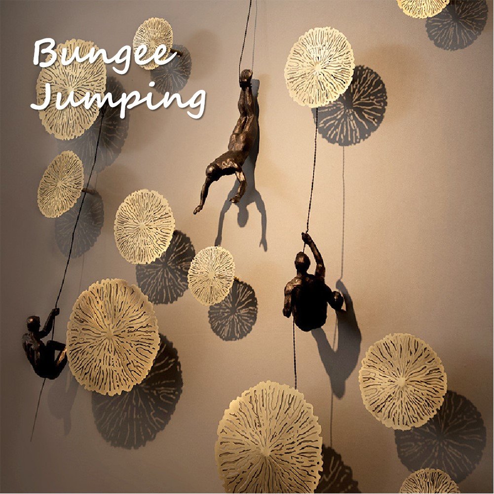 Climbing Wall Sculpture | 3D Climber Figures Design | Easy Installation | Modern Wall Decor