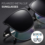 Clip-On Sunglasses for Glasses | Ultra-Light Flip-Up | Polarized Polycarbonate Lenses | Comfort Fit