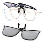 Clip-On Sunglasses for Glasses | Ultra-Light Flip-Up | Polarized Polycarbonate Lenses | Comfort Fit