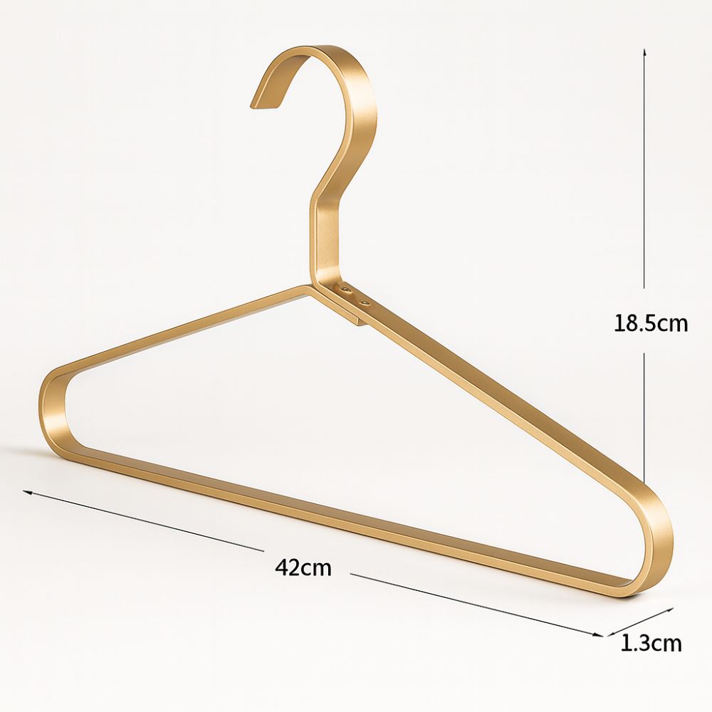 Clothes Hangers | Slim Aluminum Design | Non-Slip & Reinforced Frame | Set of 4