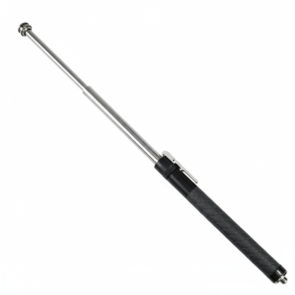 Collapsible Trekking Pole | Automatic Deploy | Aluminum Body & Anti-Slip Grip | Self-Defense