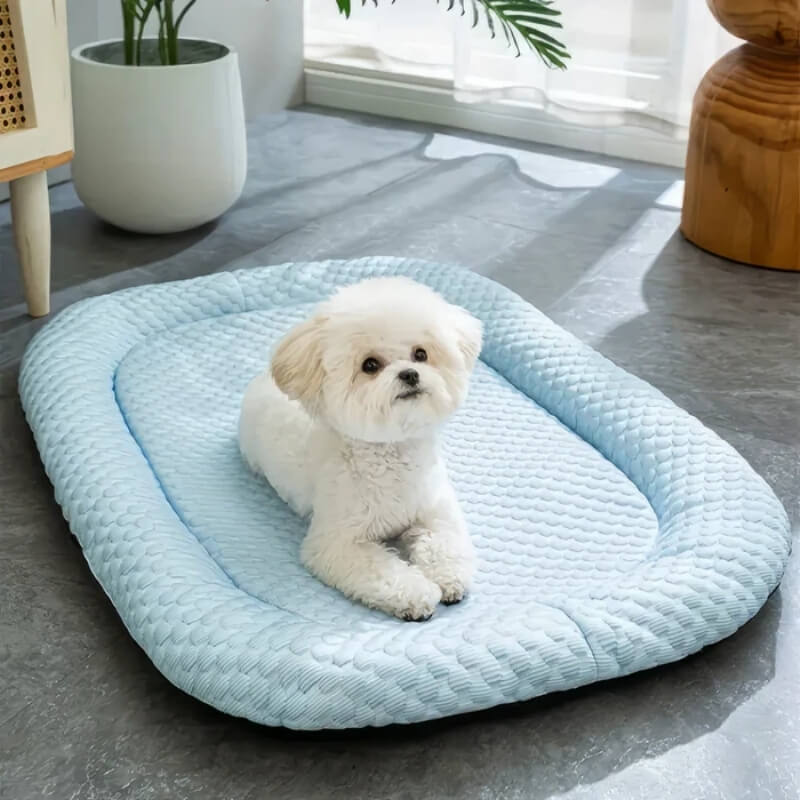 Cooling Dog Bed | Temperature-Regulating Design | Non-Slip Base & Washable Cover | Durable Design