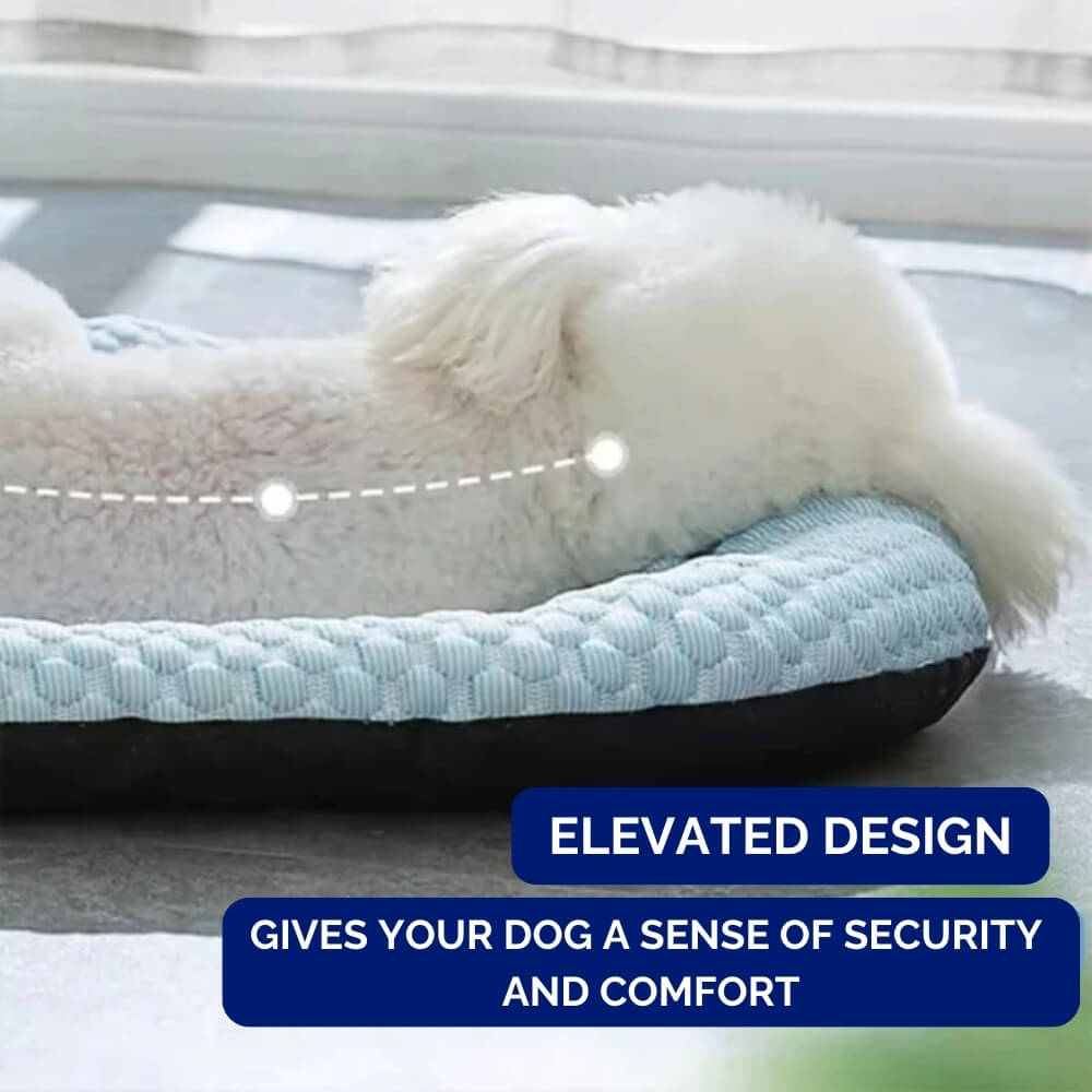 Cooling Dog Bed | Temperature-Regulating Design | Non-Slip Base & Washable Cover | Durable Design