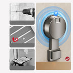 Corner Bathroom Organizer | Suction-Powered No-Drill | Water-Drain Design | Easy Installation