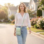 Crossbody Phone Wallet | RFID-Blocking & Waterproof | Touchscreen Pocket, Fits 6.7 in Phones