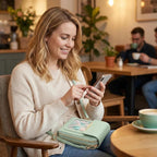 Crossbody Phone Wallet | RFID-Blocking & Waterproof | Touchscreen Pocket, Fits 6.7 in Phones
