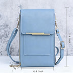 Crossbody Phone Wallet | RFID-Blocking & Waterproof | Touchscreen Pocket, Fits 6.7 in Phones