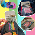 Darning Loom Kit | Efficient Mending Loom | 10–28 Hooks | Durable Design