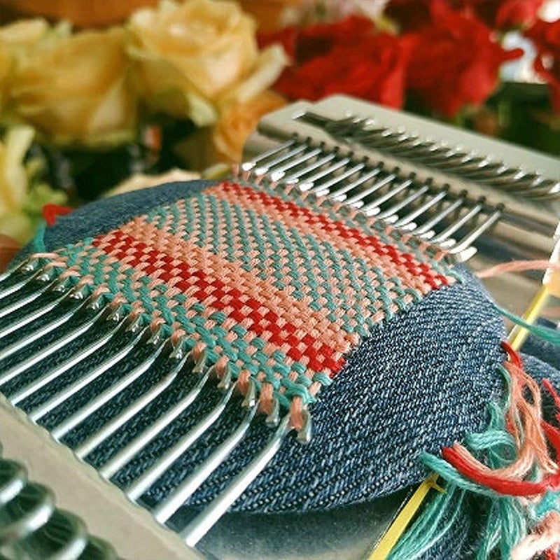 Darning Loom Kit | Efficient Mending Loom | 10–28 Hooks | Durable Design