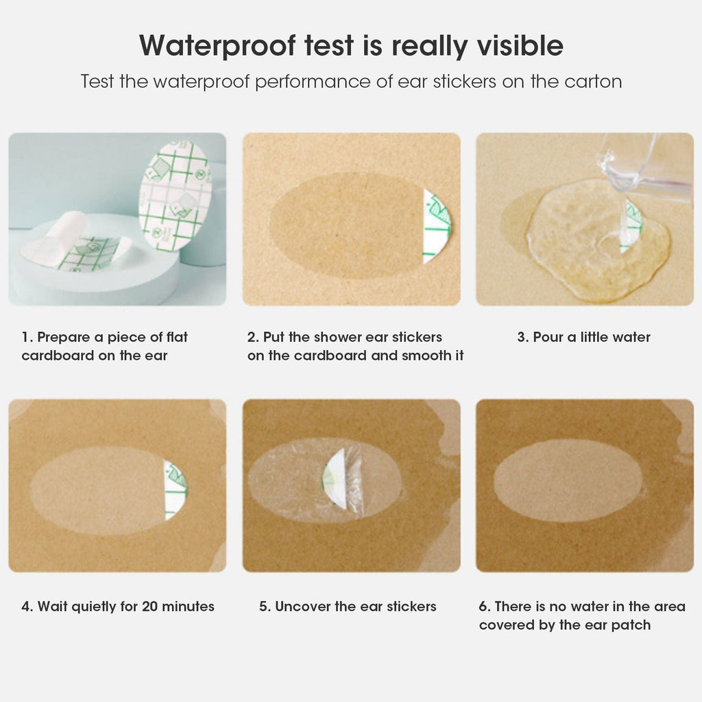 Disposable Swim Earplugs | Waterproof Adhesive Seal | Soft Comfortable Fit