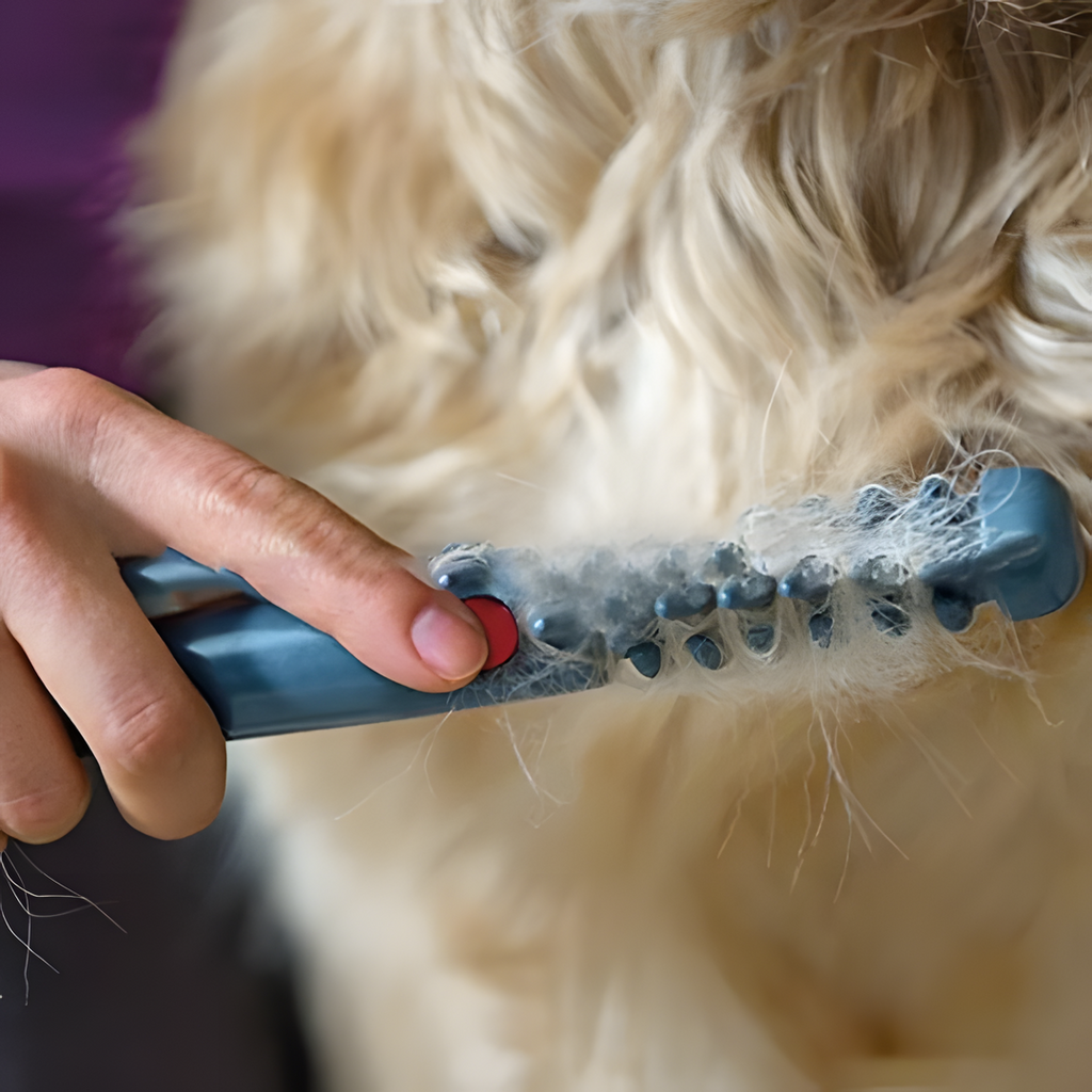 Dog & Cat Grooming Tool | Dematting & Detangling Trimmer | For All Coat Types