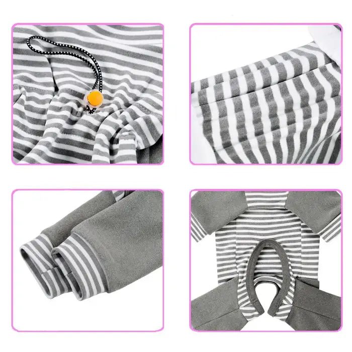 Dog Recovery Suit | Anti-Licking Full-Body | Breathable Long Sleeves | Post-Surgery Protection