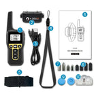 Dog Training Collar | 1000m Remote Range | Adjustable Reflective Nylon | Waterproof & Rechargeable