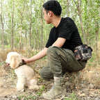 Dog Treat Pouch | Tactical Quick-Access | Zippered Compartments | Outdoor Use