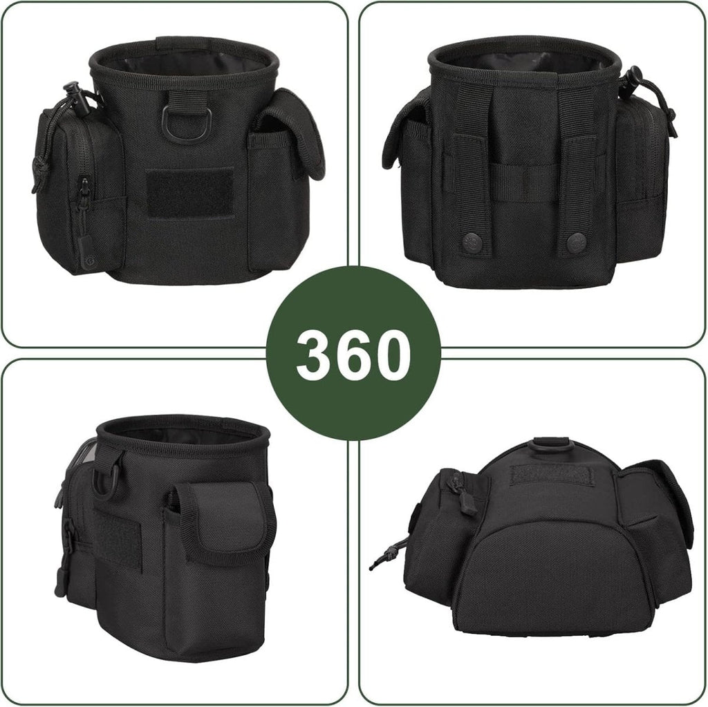 Dog Treat Pouch | Tactical Quick-Access | Zippered Compartments | Outdoor Use