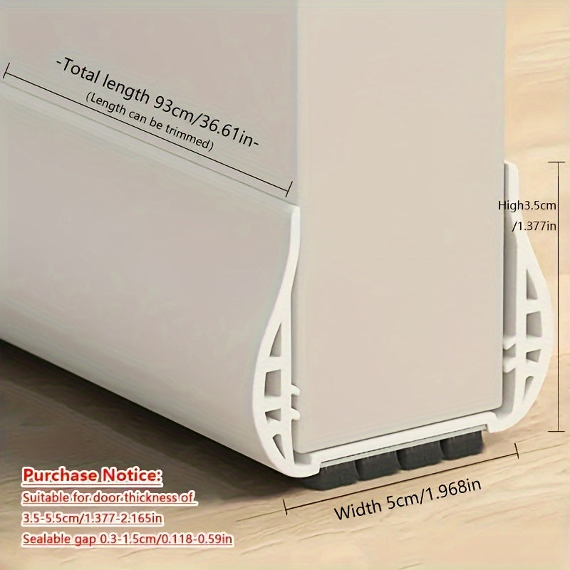 Door Draft Stopper | Adjustable Sliding Seal 92-99 cm | Polyester Foam Core | Energy Saving