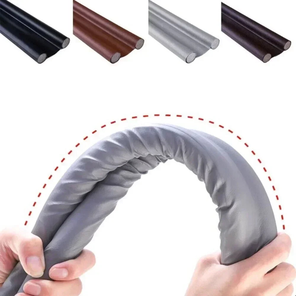Door Draft Stopper | Weatherproof Foam Seal | 37 in Length | Peel-and-Stick Adhesive