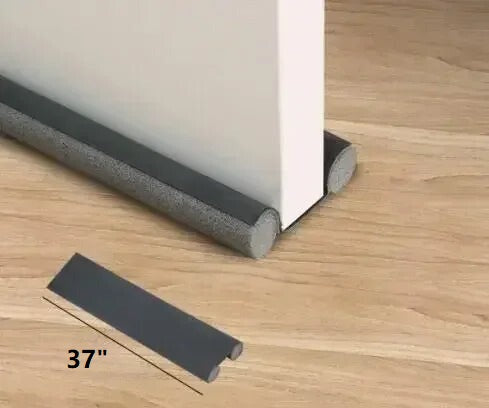 Door Draft Stopper | Weatherproof Foam Seal | 37 in Length | Peel-and-Stick Adhesive