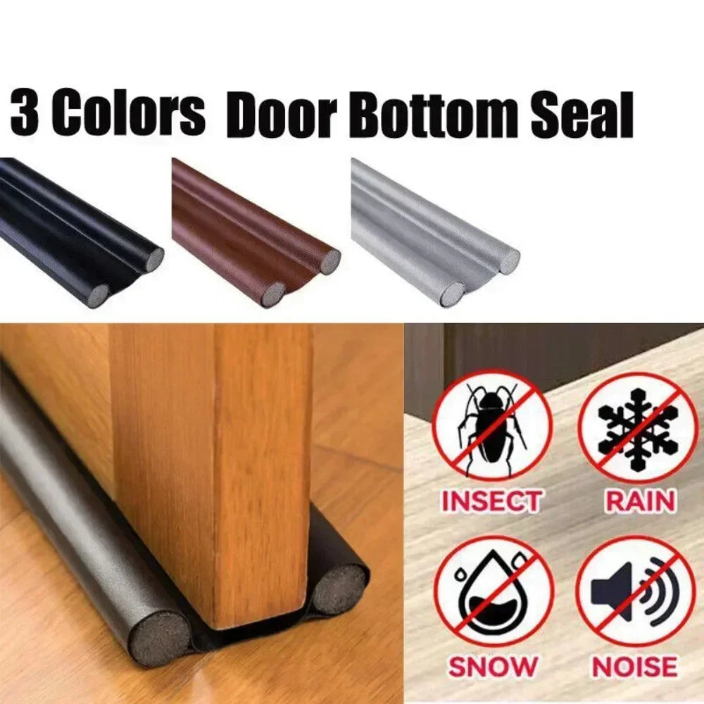 Door Draft Stopper | Weatherproof Foam Seal | 37 in Length | Peel-and-Stick Adhesive