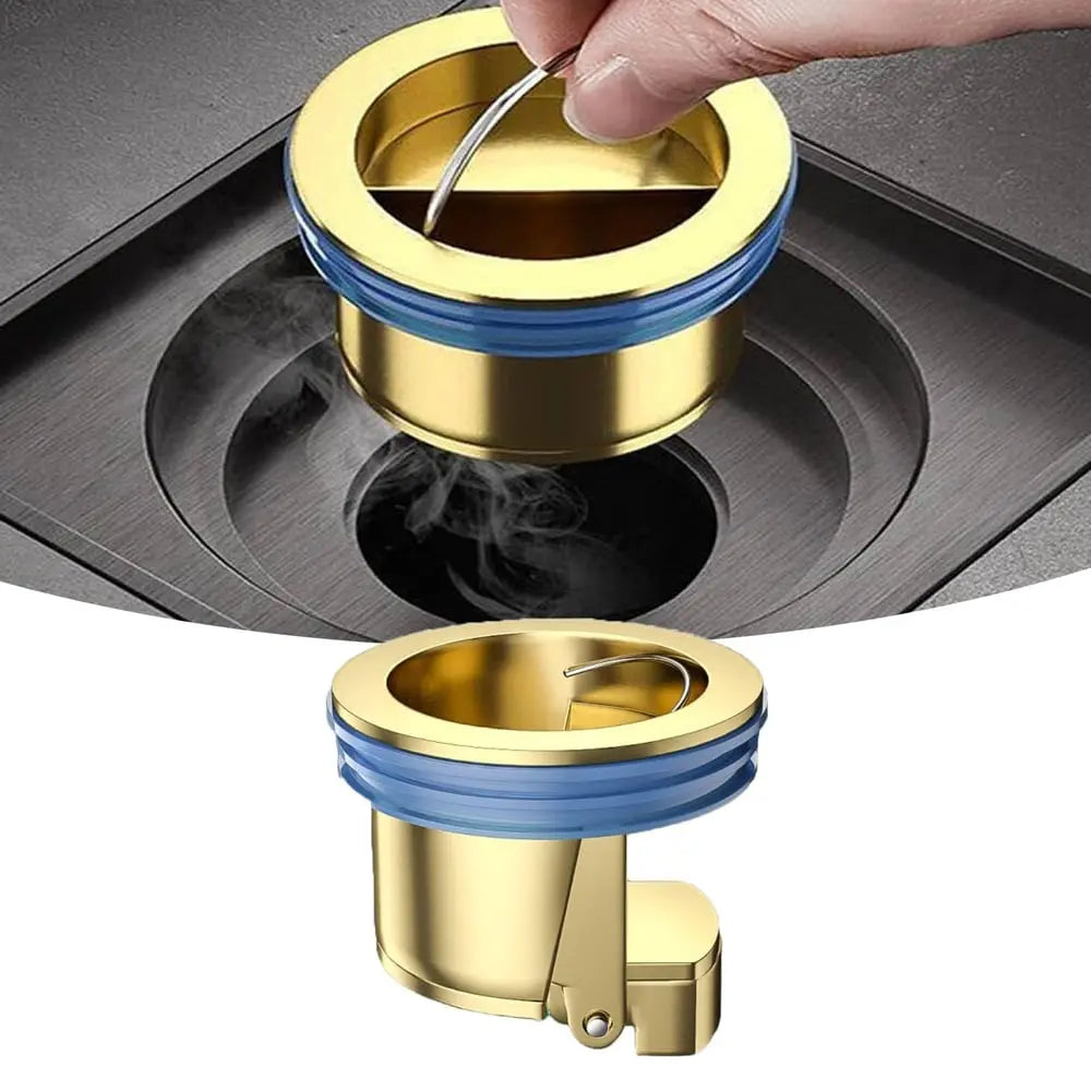 Drain Core | Brass Odor-Blocker | Hair Catcher & Silicone Seal | Fits 3.3–4.0 cm