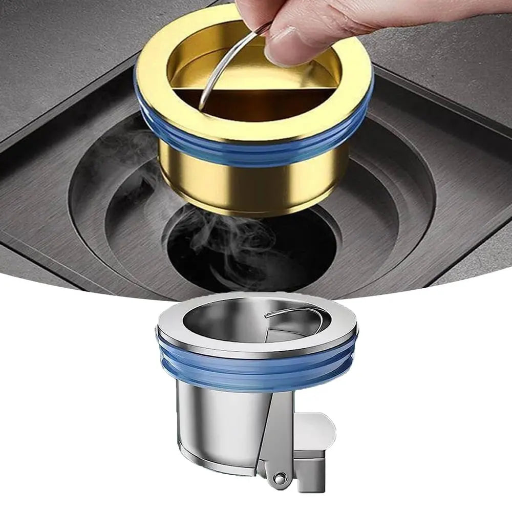 Drain Core | Brass Odor-Blocker | Hair Catcher & Silicone Seal | Fits 3.3–4.0 cm