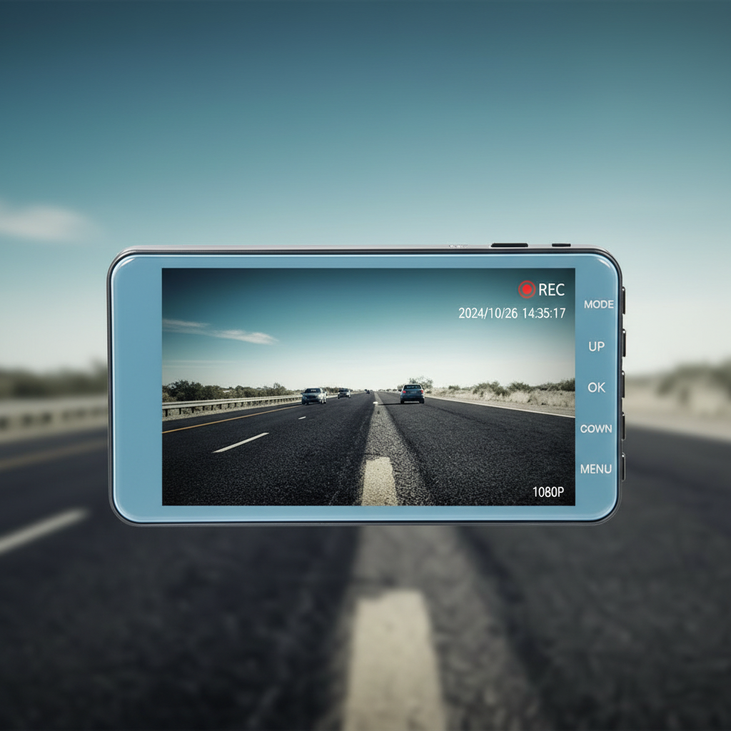 Dual-Lens Car Dash Camera | 4-Inch Display & Night Vision | High-Resolution Recording