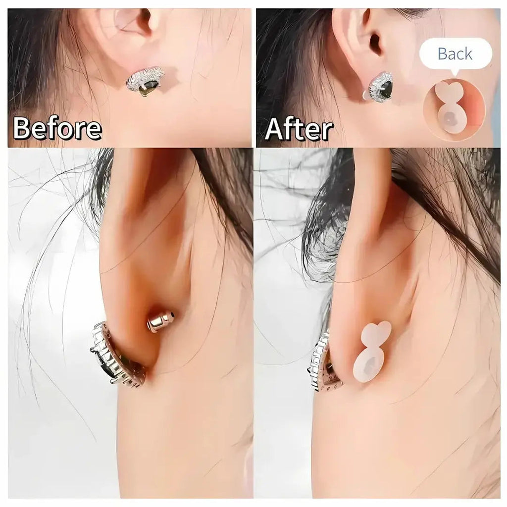 Earring Stabilizer | Food-Grade Silicone Ear Lifter | Hypoallergenic Support for Heavy Earrings