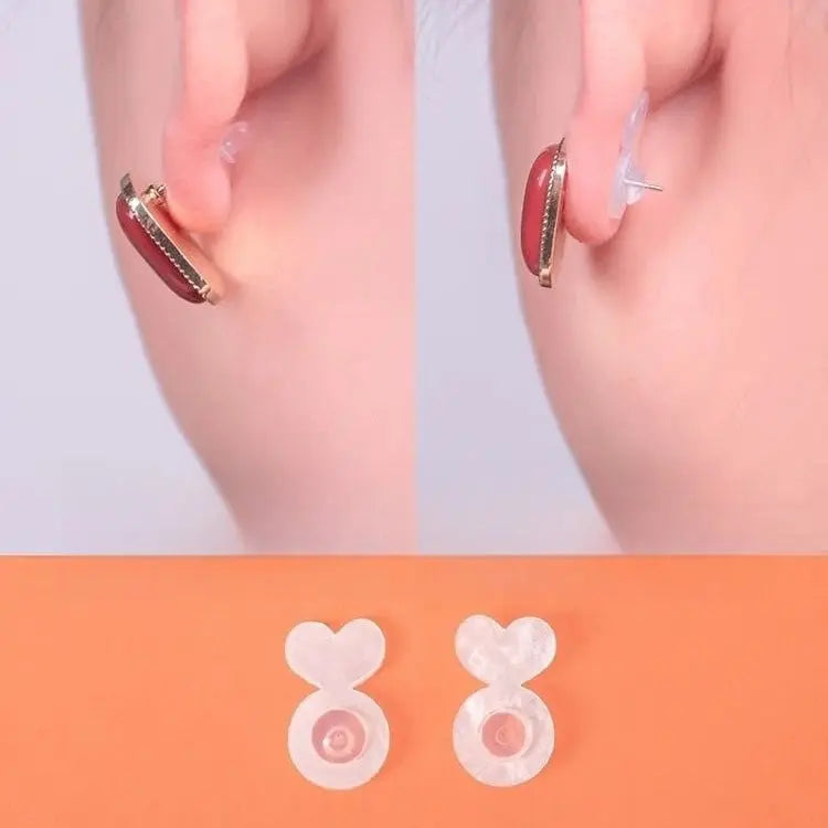 Earring Stabilizer | Food-Grade Silicone Ear Lifter | Hypoallergenic Support for Heavy Earrings