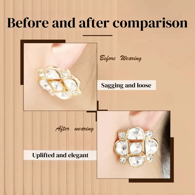 Earring Stabilizer | Food-Grade Silicone Ear Lifter | Hypoallergenic Support for Heavy Earrings