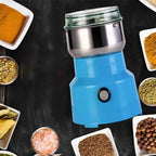 Electric Food Grinder | High-Speed Motor | Stainless Steel Blades & Bowl | Compact Portable Design