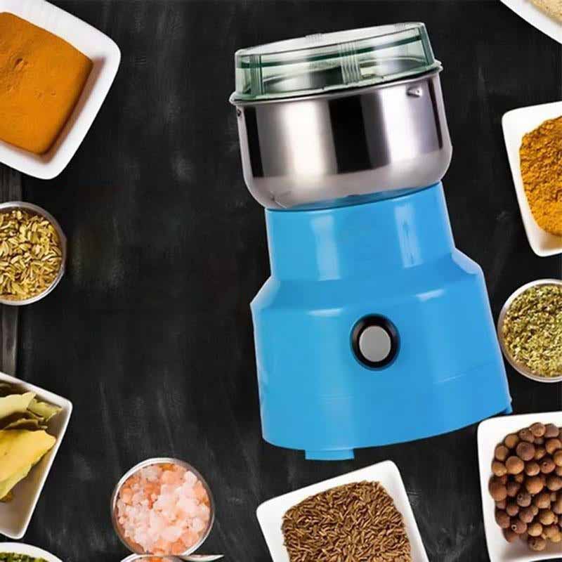 Electric Food Grinder | High-Speed Motor | Stainless Steel Blades & Bowl | Compact Portable Design
