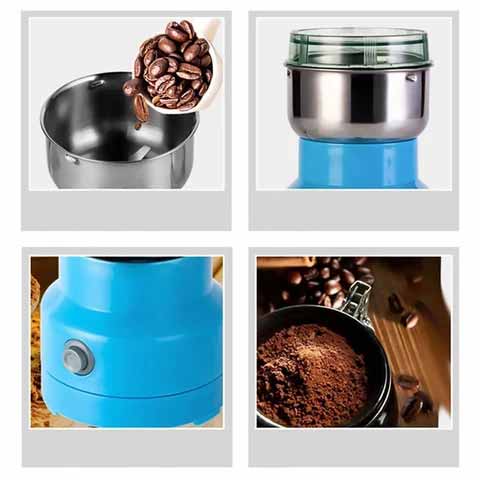 Electric Food Grinder | High-Speed Motor | Stainless Steel Blades & Bowl | Compact Portable Design