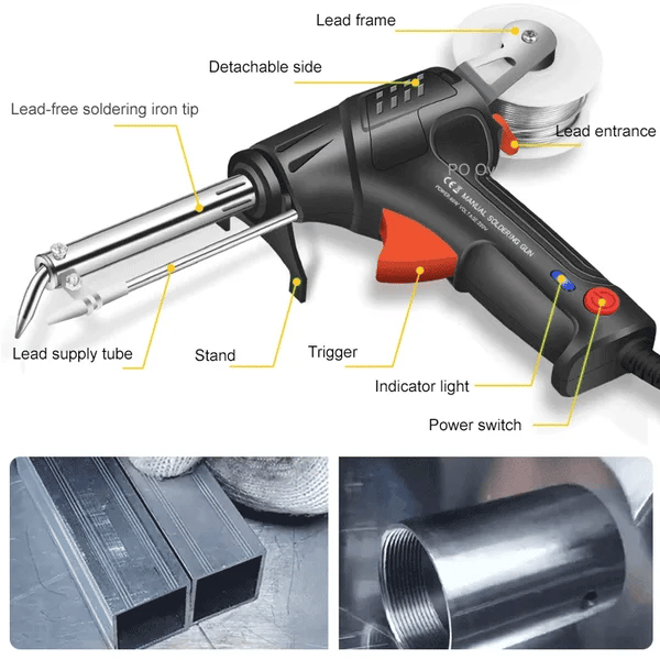 Electric Welding Tool | 20s Rapid Heat-Up | 2-in-1 Welding & Cutting | Ergonomic Handle