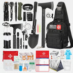 Emergency Preparedness Kit | 262-Piece First Aid & Survival | Carbon Steel Tools, Molle Bag