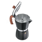 Espresso Pot | Built-In Milk Steamer | Aluminum & Detachable Drip Tray | Portable Design