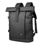 Expandable Rolltop Backpack for 17-inch Laptop | Water-Resistant Oxford | Anti-Theft Security