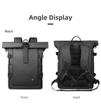 Expandable Rolltop Backpack for 17-inch Laptop | Water-Resistant Oxford | Anti-Theft Security