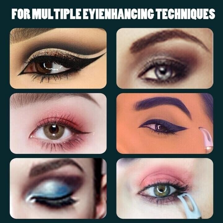 Eyeliner Kit | Precision Applicator | Waterproof Gel (Black, Brown) | Smudge-Proof