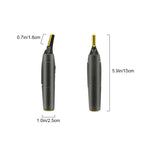 Facial Trimmer | Ultra-Thin Angled Blade | Stainless Steel & Titanium | Cordless LED Light