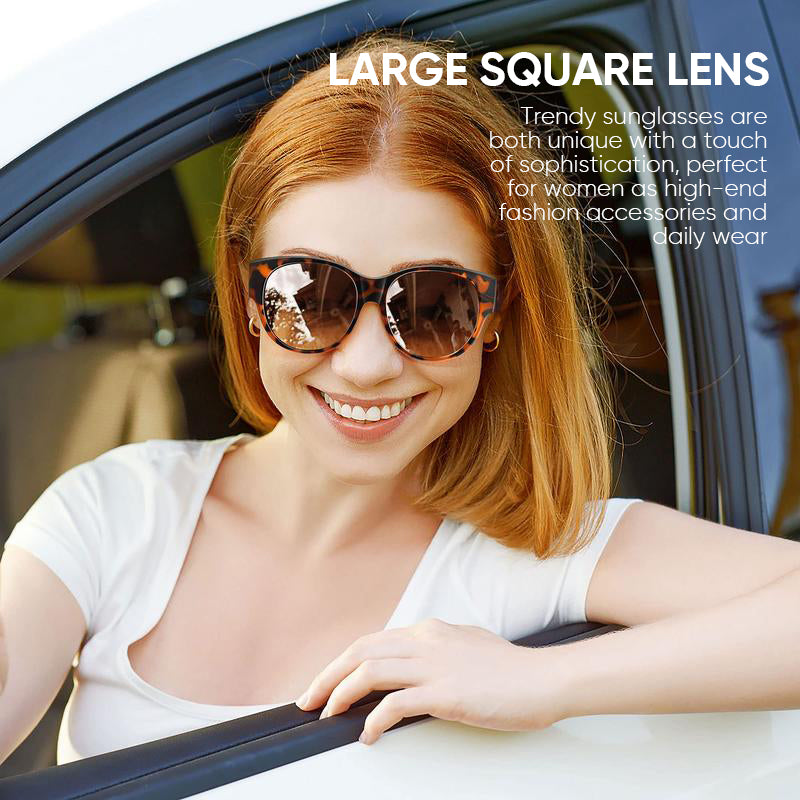 Fit-Over Sunglasses for Glasses | Polarized UV400 Protection | Oversized Cat-Eye Frame