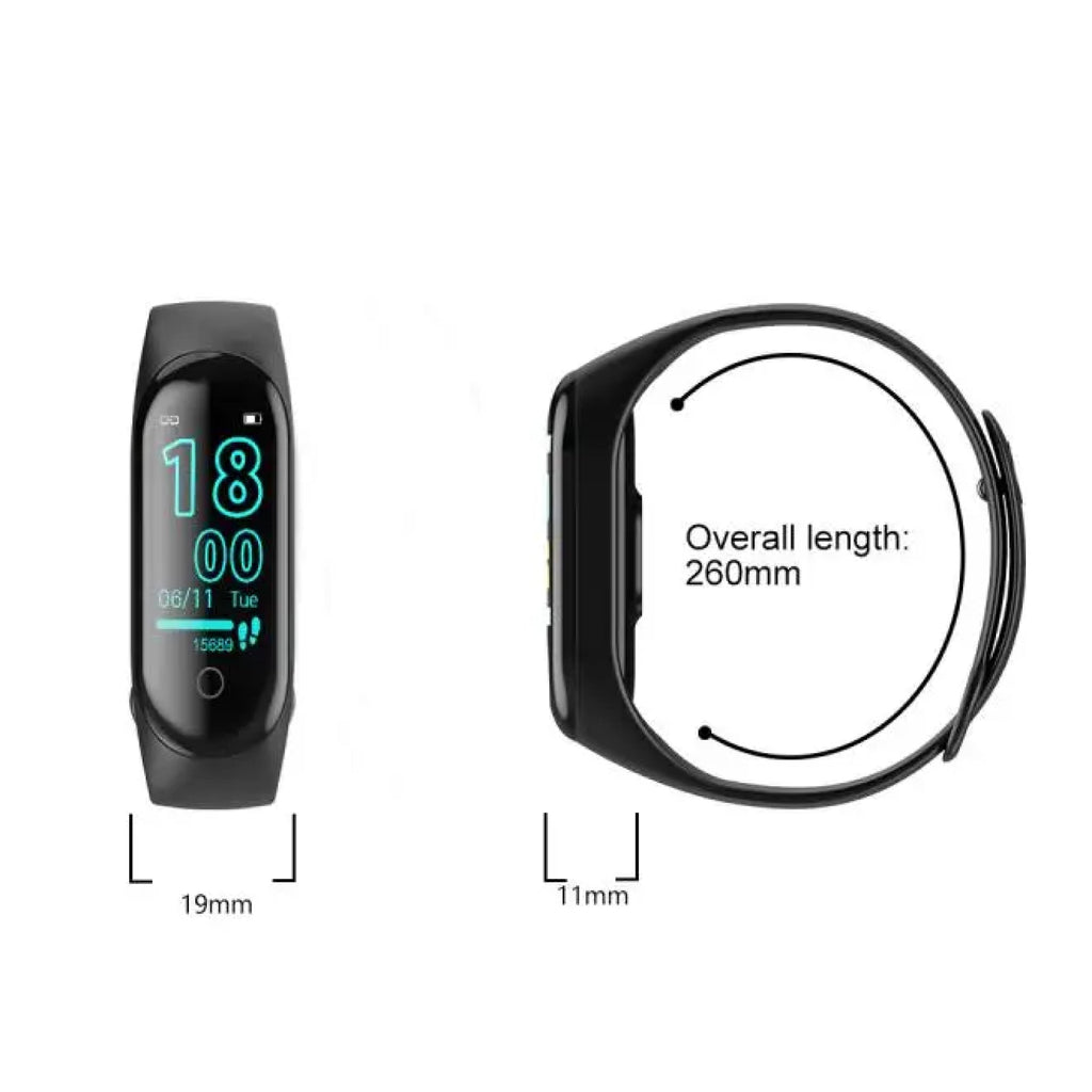Fitness Smartwatch | Blood Pressure & Heart Rate Tracking | 0.96-inch TFT Display | Water-Resistant