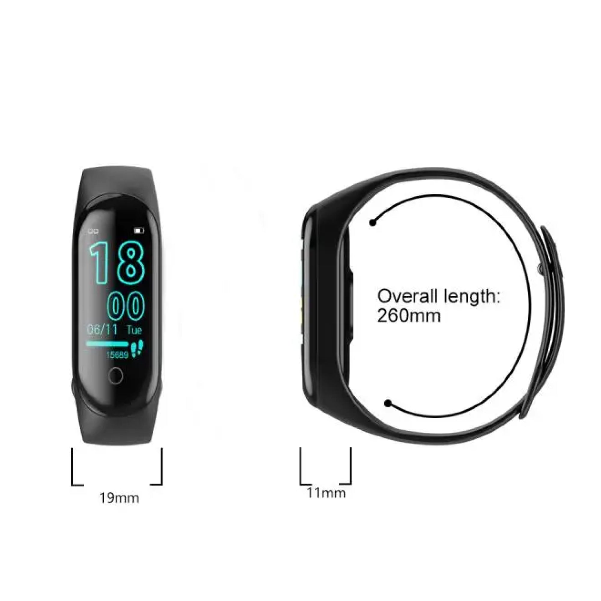 Fitness Smartwatch | Blood Pressure & Heart Rate Tracking | 0.96-inch TFT Display | Water-Resistant