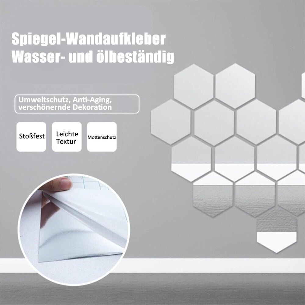 Flexible Mirror Sheet | Shatterproof & Bendable | Self-Adhesive Backing | Child-Safe