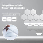 Flexible Mirror Sheet | Shatterproof & Bendable | Self-Adhesive Backing | Child-Safe