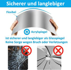 Flexible Mirror Sheet | Shatterproof & Bendable | Self-Adhesive Backing | Child-Safe