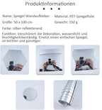Flexible Mirror Sheet | Shatterproof & Bendable | Self-Adhesive Backing | Child-Safe