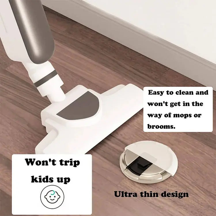 Floor Door Stopper | Press-to-Lock Mechanism | Durable Zinc Alloy | 2-Pack
